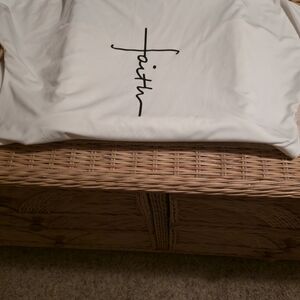 Faith Chic White Shirt with Black Script Xl